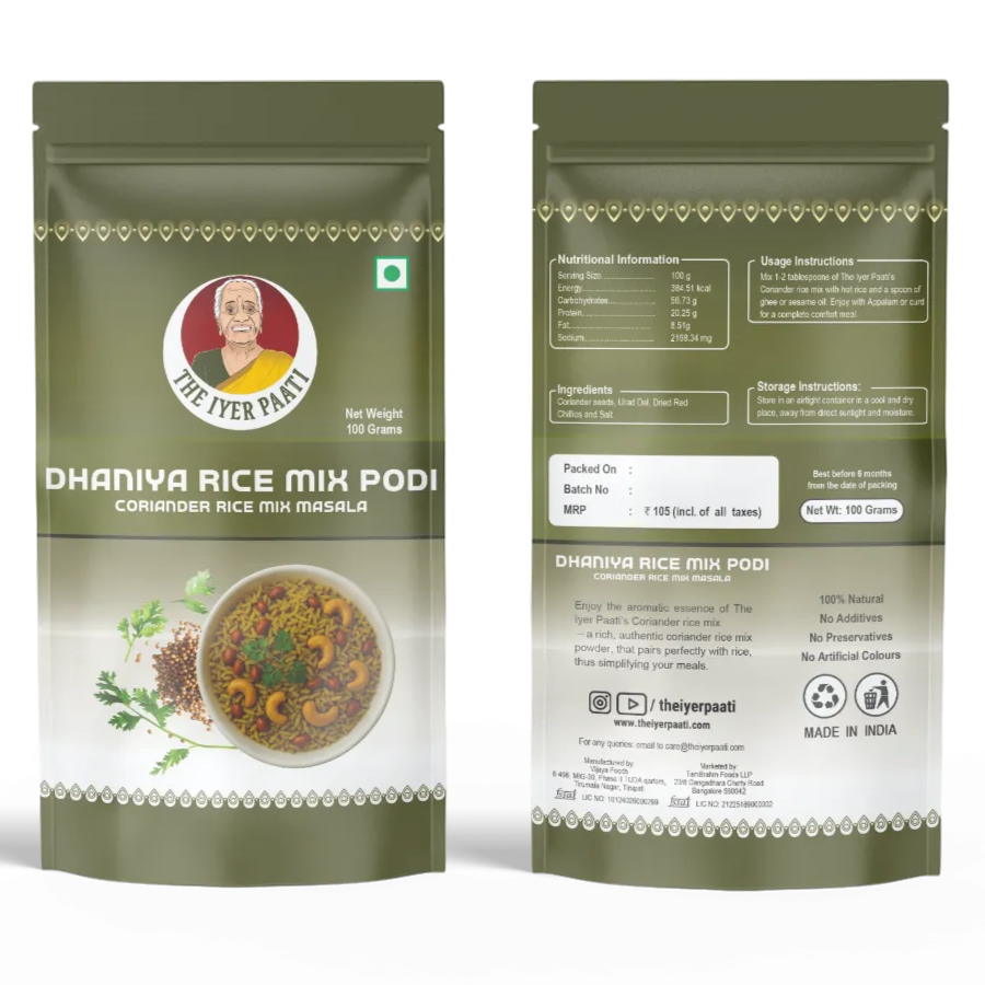 Dhaniya Rice Mix Podi