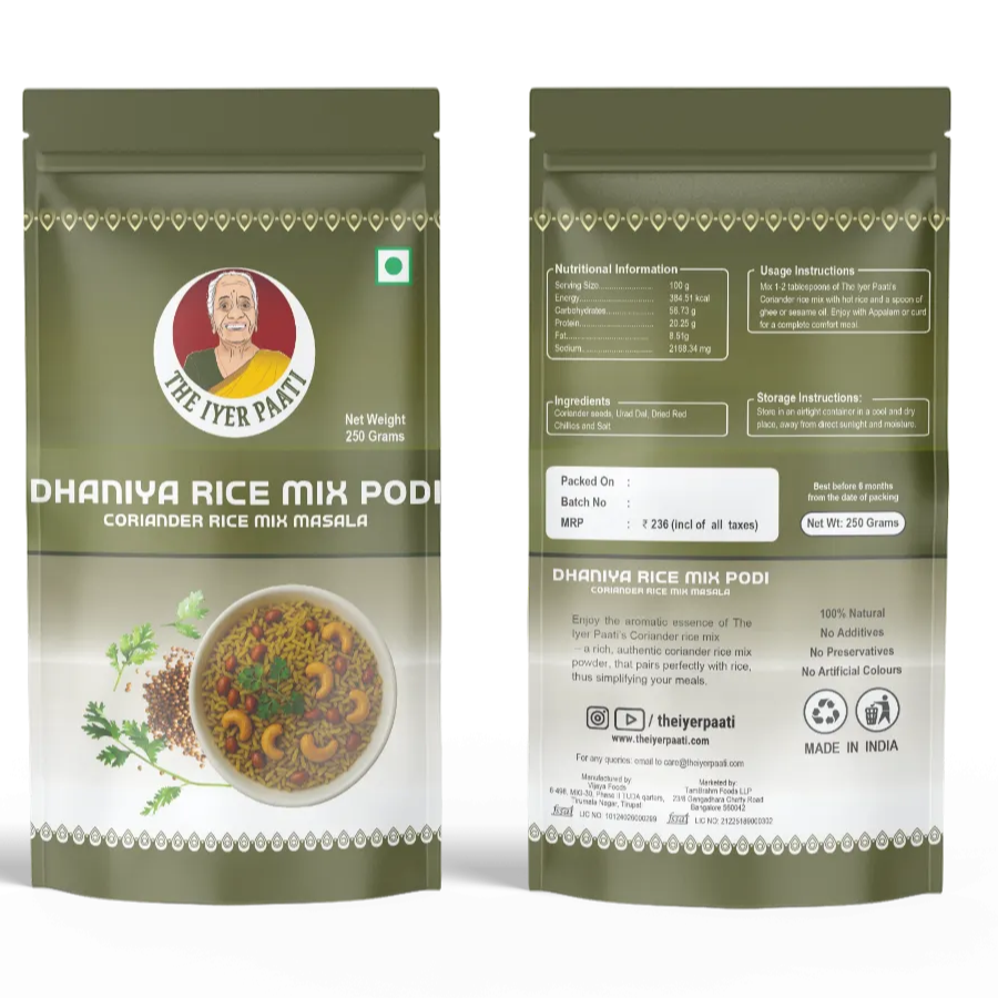 Dhaniya Rice Mix Podi - Image 2